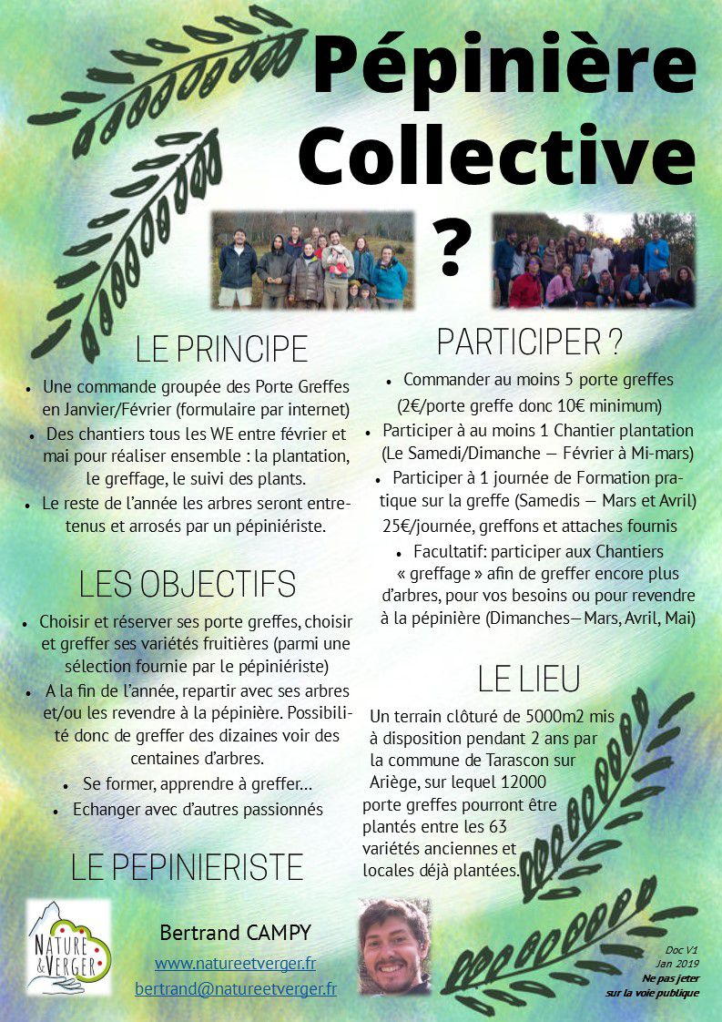 Brochure A4 Pépinière Collective Tarascon